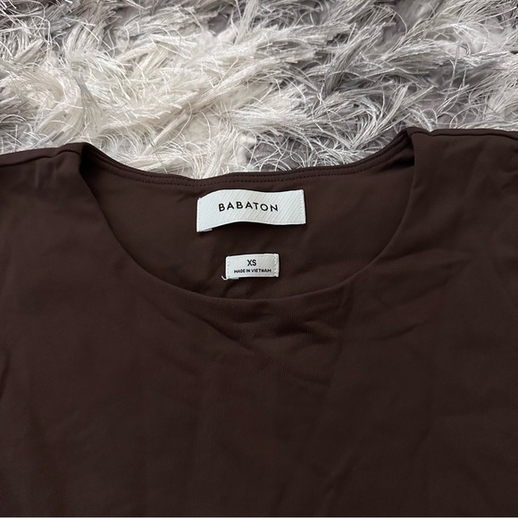 Aritzia Dark Brown Long Sleeve Bodysuit - Picture 2 of 3